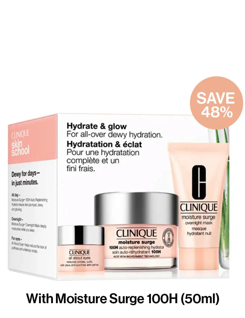 Clinique Hydrate & Glow Set With Moisture Surge 100h