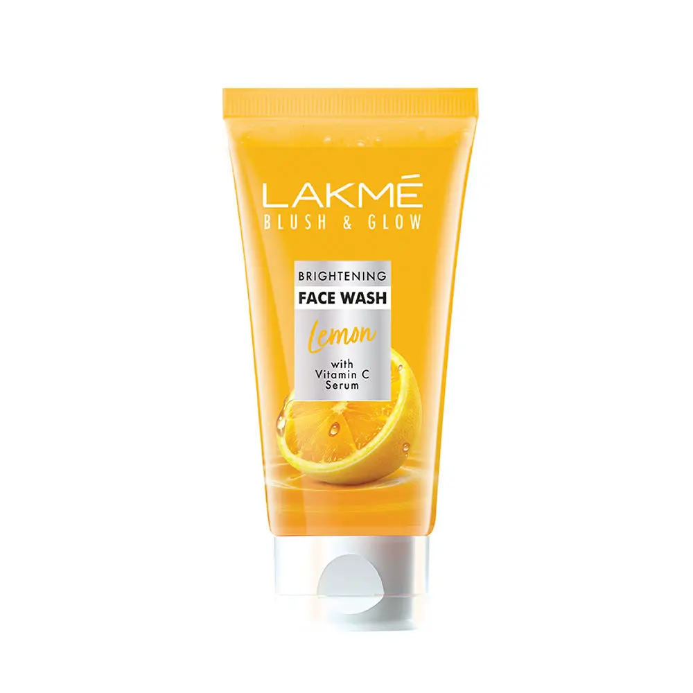 Lakme Blush & Glow Lemon brightening  Face Wash with vitamin c serum , 100 g