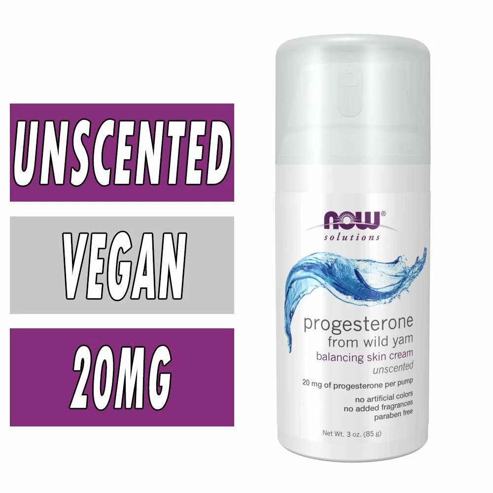 NOW Progesterone From Wild Yam Balancing Skin Cream - 3 oz