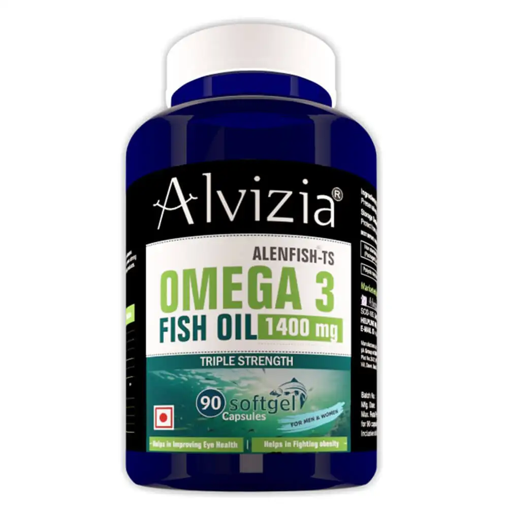 Alvizia Alenfish-TS Omega 3 Fish Oil 1400mg,  90 softgels