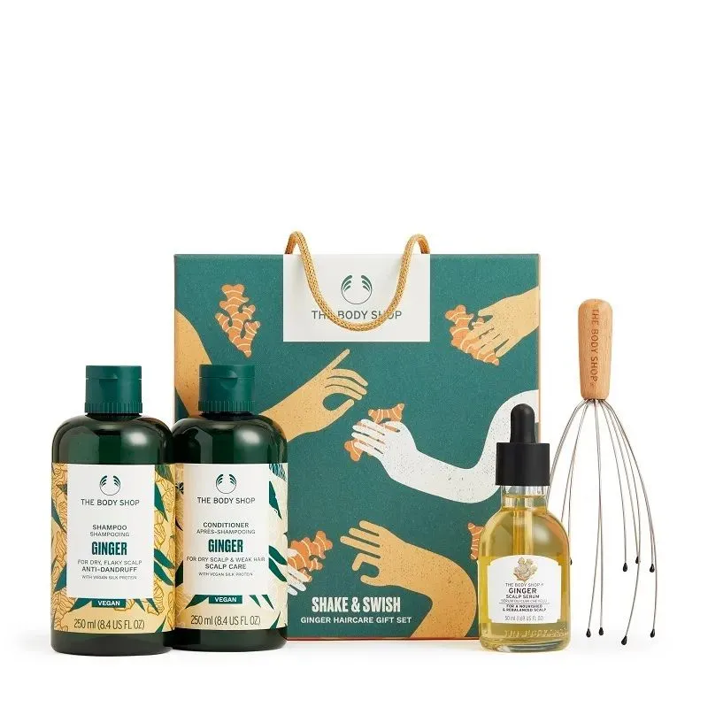 The Body Shop Shake & Swish Ginger Haircare Gift Set