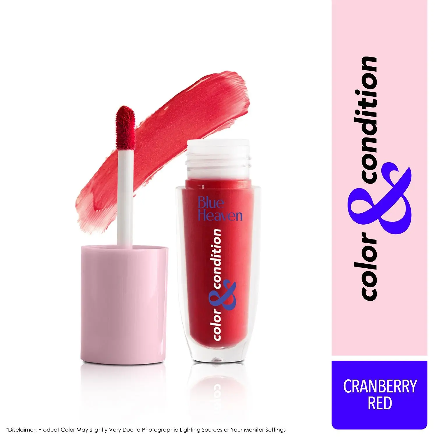 Blue Heaven Color & Condition Tinted Conditioning Lip Oil, Cranberry Red