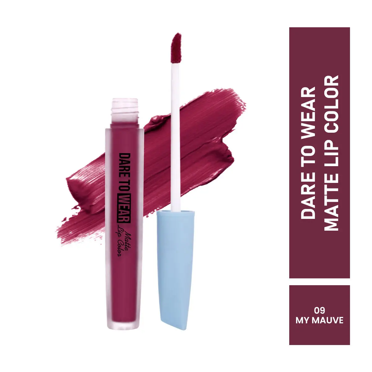 Mattlook Dare To Wear Matte Lip Color, Highly Pigmented, Smooth Application, Waterproof, Non Transfer & Long Lasting, Finish Matte, My Mauve (3.5ml)