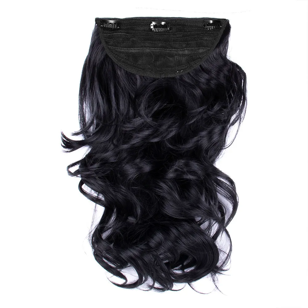 Streak Street Clip-In 18 Out Curl Jet Black Hair Extensions