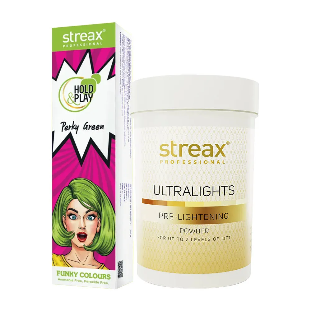 Streax Professional Funky Colour Combo - Perky Green