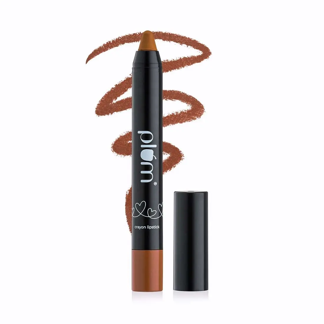 Plum Twist & Go Matte Lipstick | Ceramides + Hyaluronic Acid | Airbrushed Finish | Long Lasting | 100% Vegan & Cruelty-Free | La La Sand - 121 (Nude Caramel Brown)