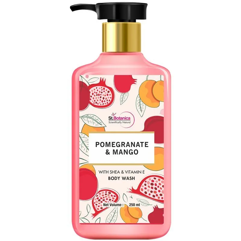 St.Botanica Pomegranate & Mango Body Wash - With Shea & Vitamin E