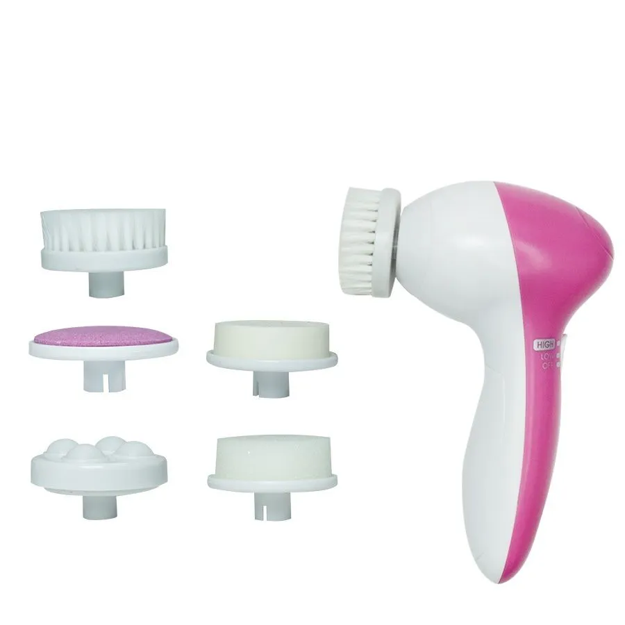 Bronson Professional 5 In 1 Body And Face Compact Beauty Care Massage And Exfoliation Tool