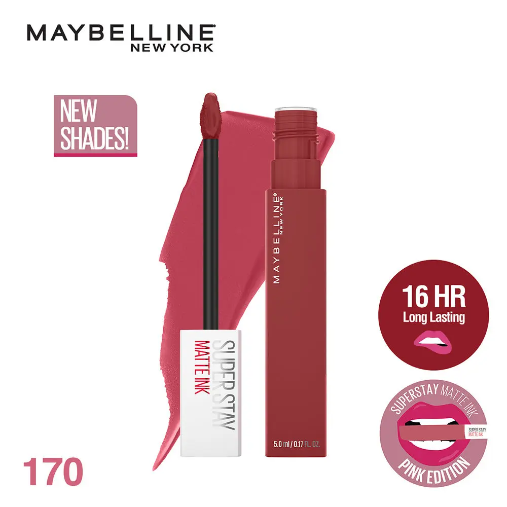 Maybelline New York Super Stay Matte Ink Liquid Lipstick, Initiator (5 g)