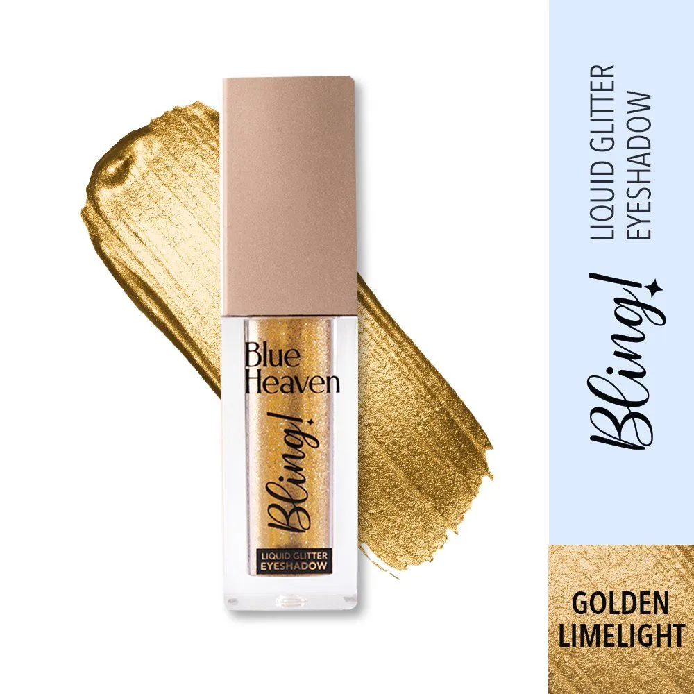 Blue Heaven Bling Liquid Eye Shadow 01 - Golden Limelight