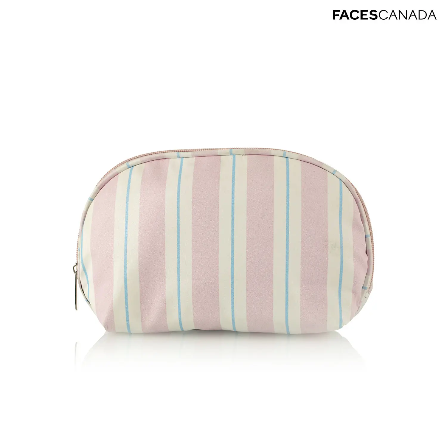 Faces Canada Pouch - D Shape Stripe (Pink)