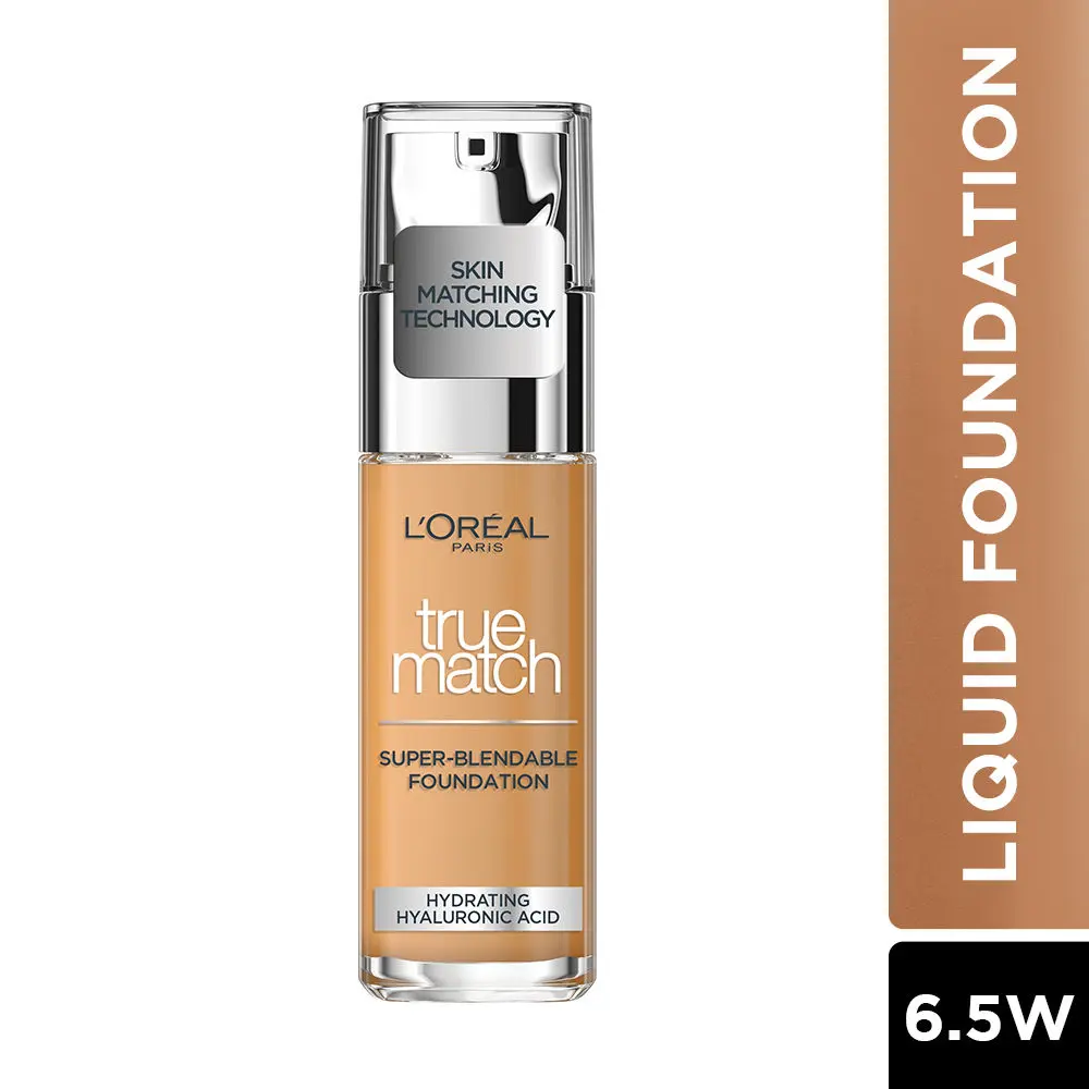 L'Oreal Paris True Match Super Blendable Liquid Foundation Warm Undertone6.5D/6.5W 30ml