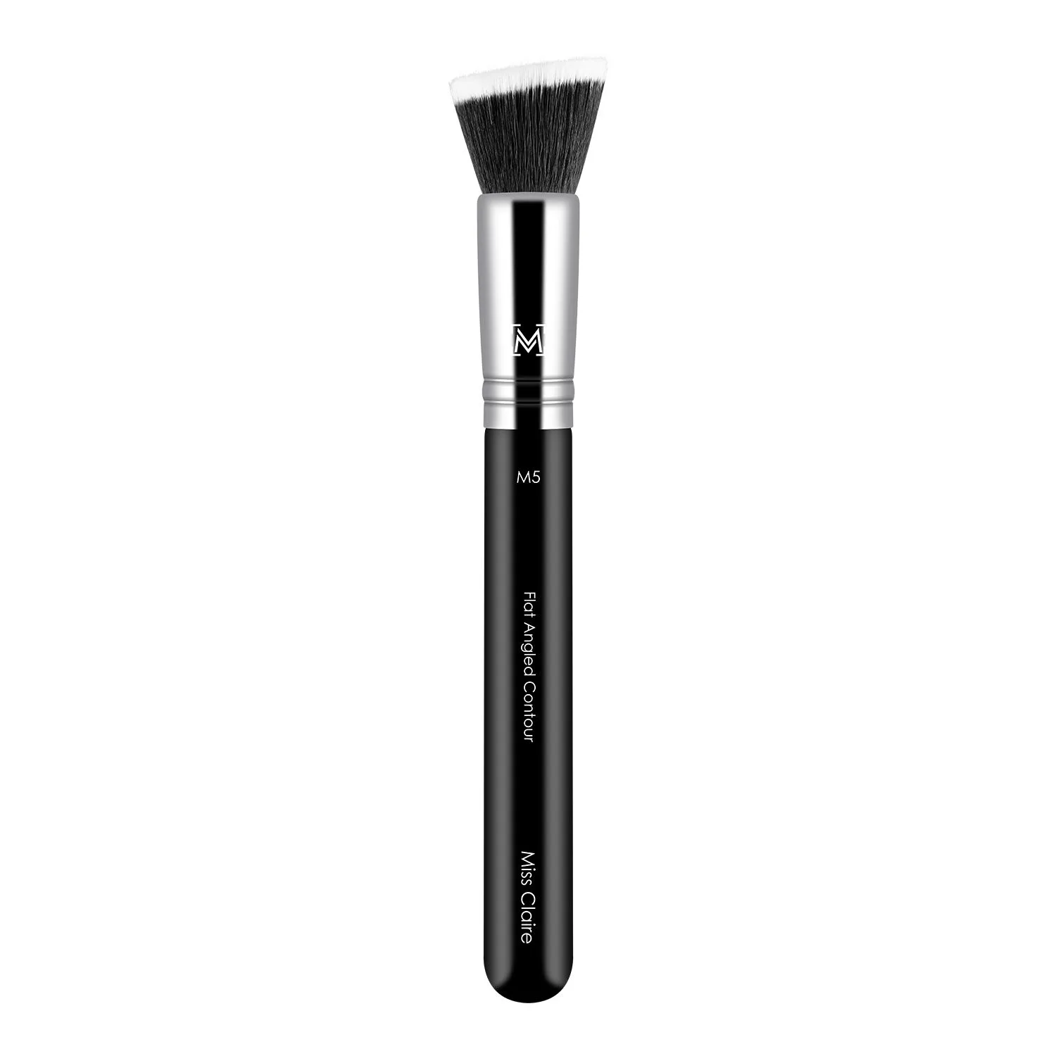 Miss Claire M5 - Flat Angled Contour Brush - Chrome