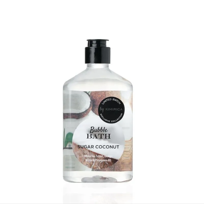 Kimirica Bubble Bath Sugar Coconut Bottle