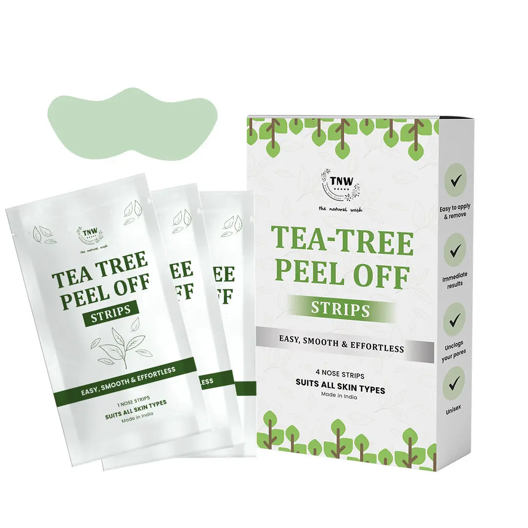 TNW – The Natural Wash Tea Tree Peel Off Strips for Blackheads and Whiteheads | With Tea Tree | Suitable for all skin types