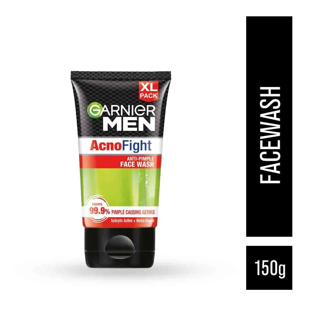 Garnier Men Acno Fight Anti-Pimple Facewash for Acne Prone Skin, 150g