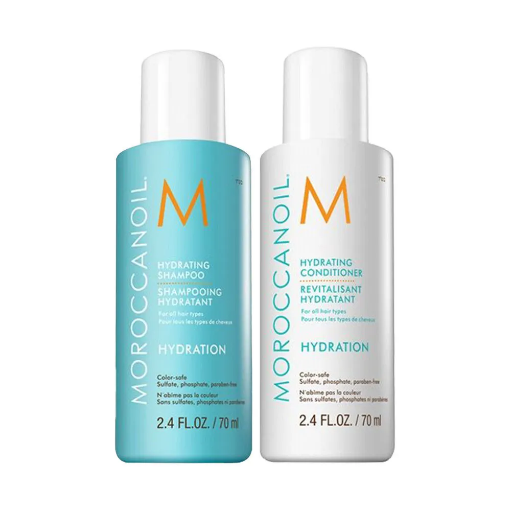 Moroccanoil Hydrating Shampoo, Conditioner Travel Size