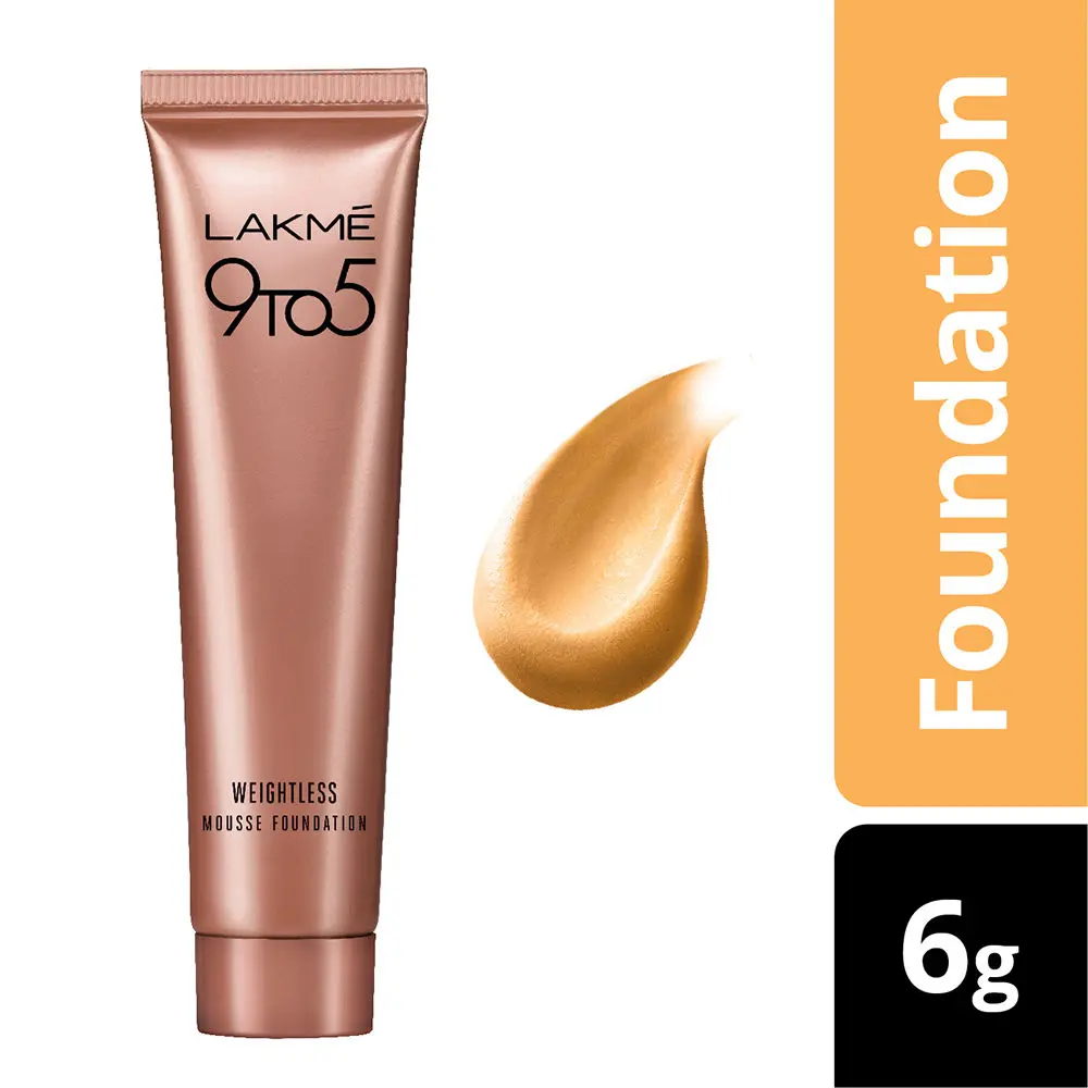 Lakme 9 To 5 Weightless Mousse Foundation - Beige Vanilla 02 (6 g)