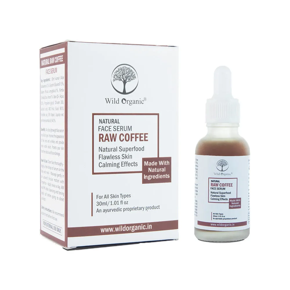 Wild Organic Natural Face Serum Raw Coffee