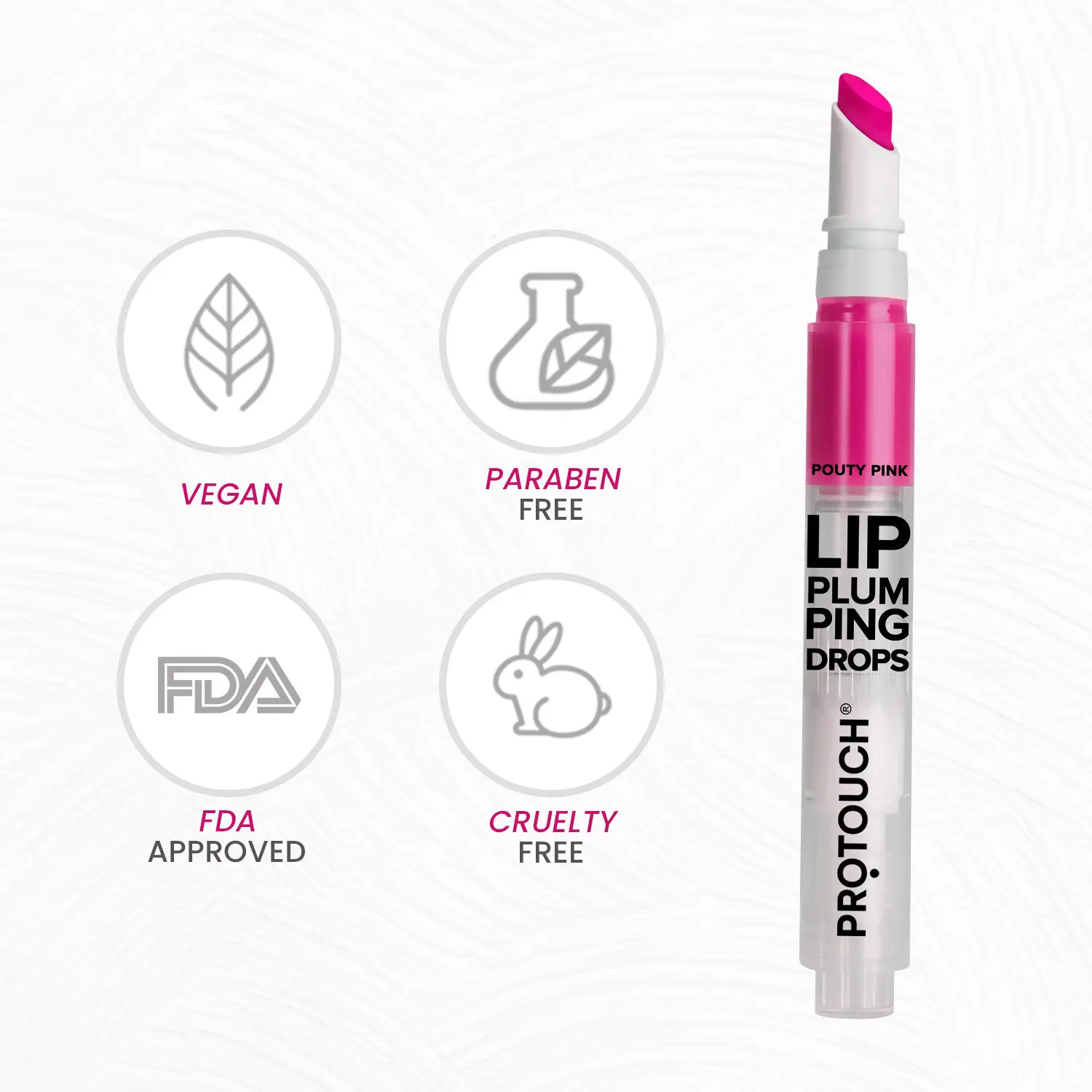Protouch Lip Plumping Drops Pouty Pink