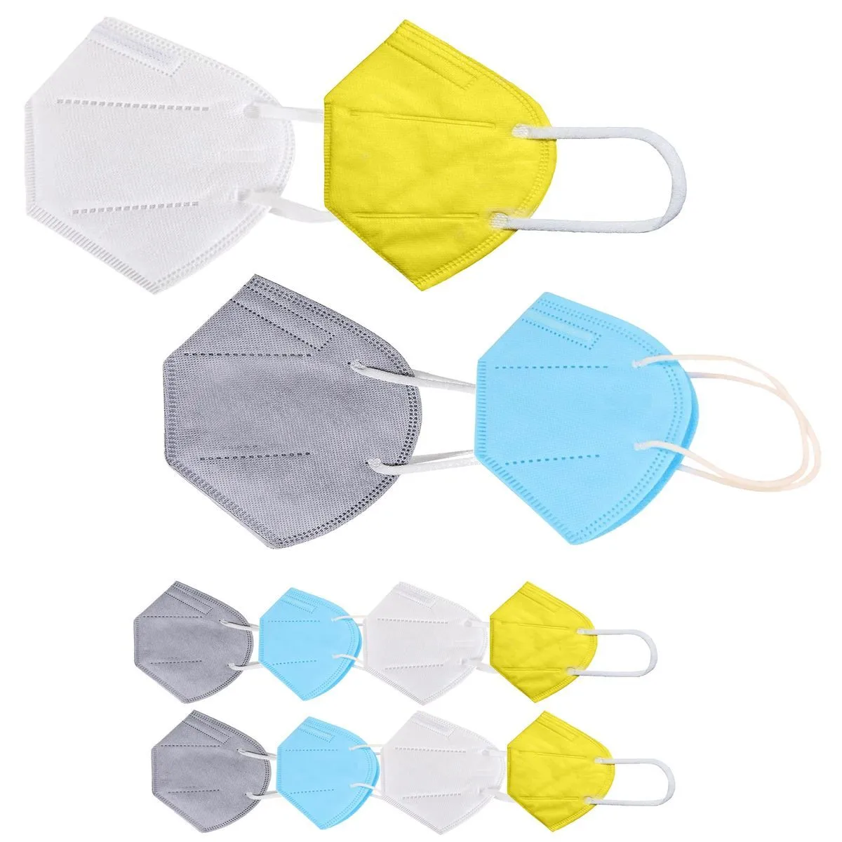 OOMPH Pack of 12 Kn95/N95 Anti-Pollution Reusable 5-Layer Mask