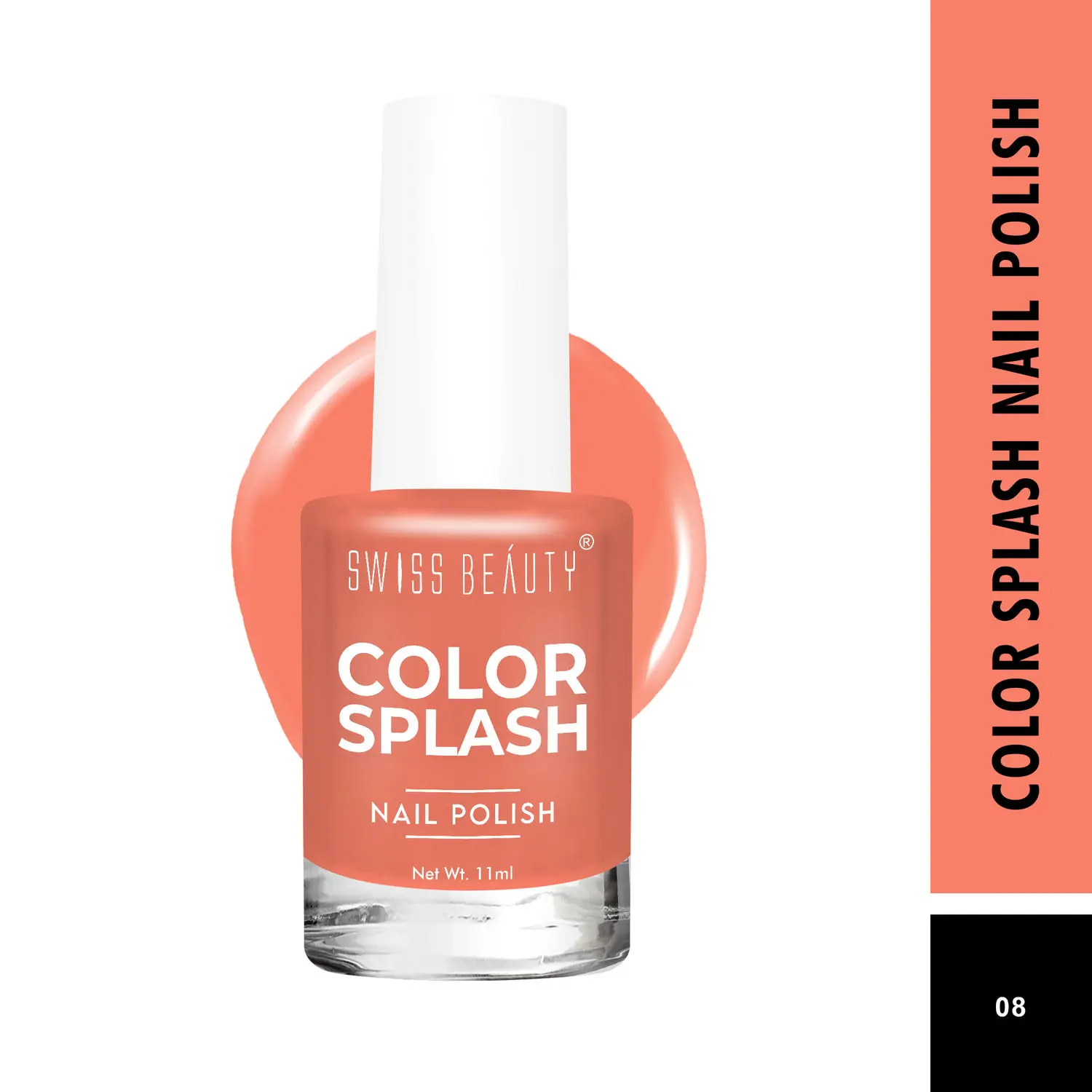 Swiss Beauty Color Splash Nail Polish Shade-08 (11 ml)