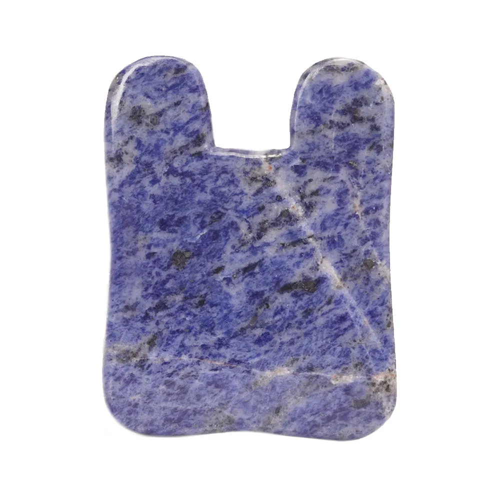 Getmecraft Sodalite Gua Sha Massage Tool (Rabbit Ear Shape)