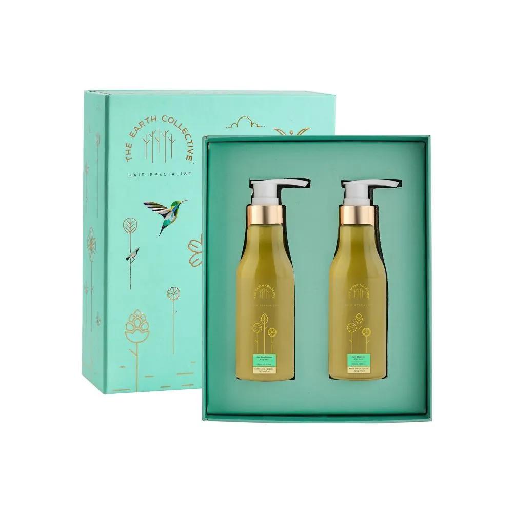 The Earth Collective- The Detox Blend Gift Box- Shampoo & Conditioner For Oily Scalp