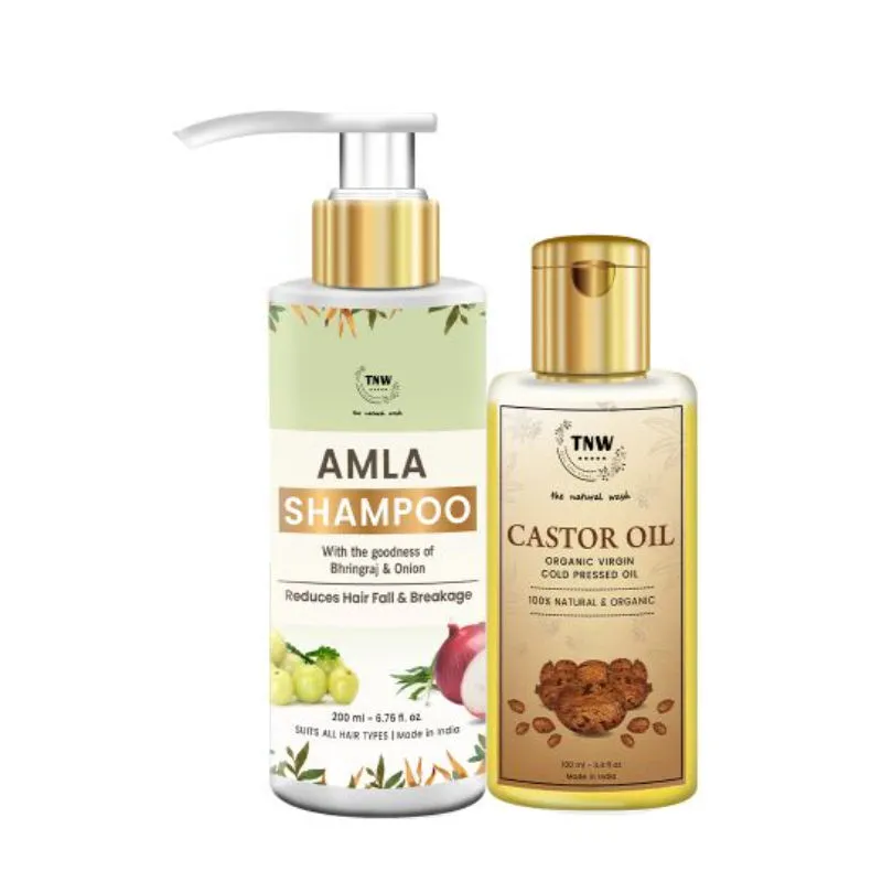 TNW The Natural Wash Castor Oil + Amla Shampoo