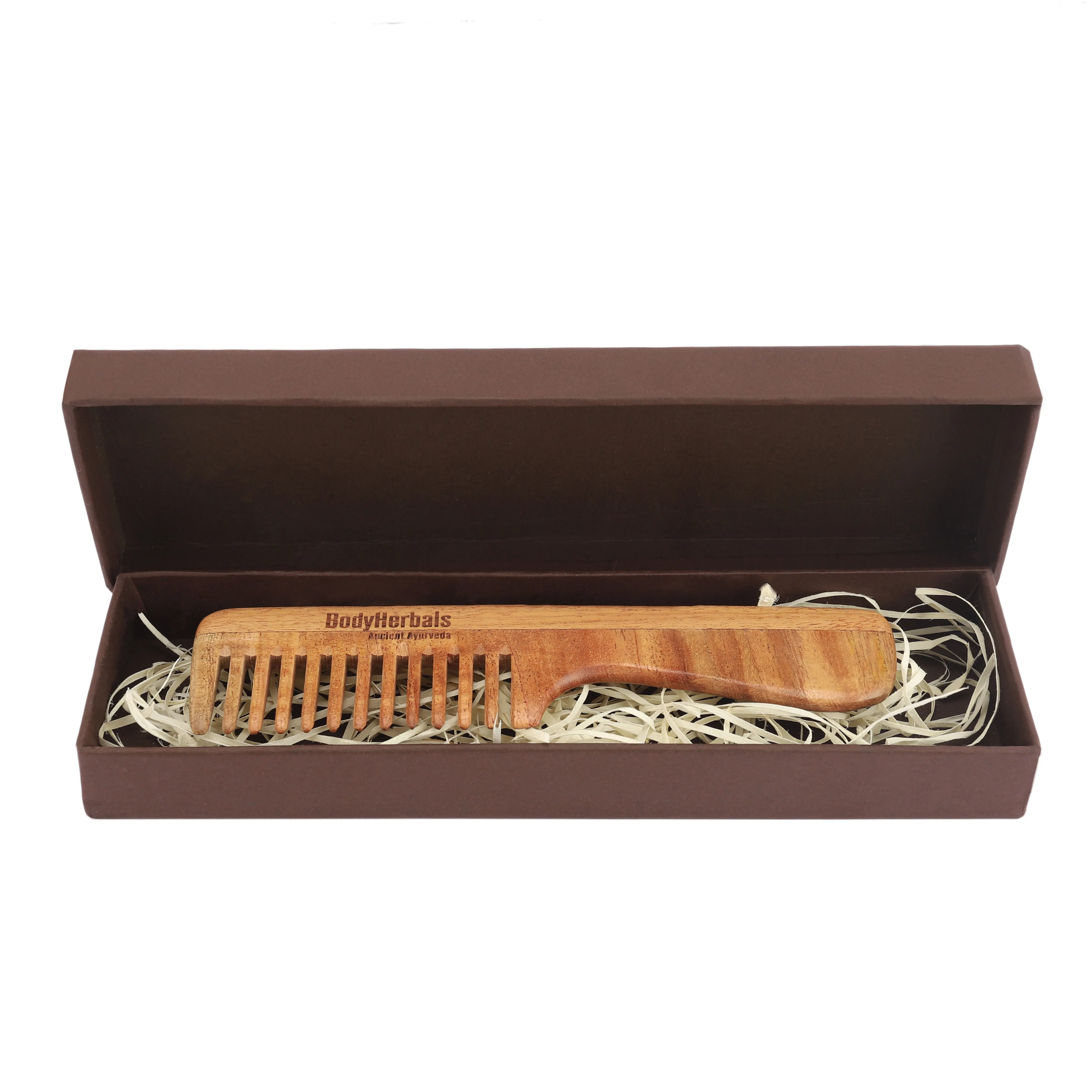 BodyHerbals Dressing Handle Rake Comb Neem Wood