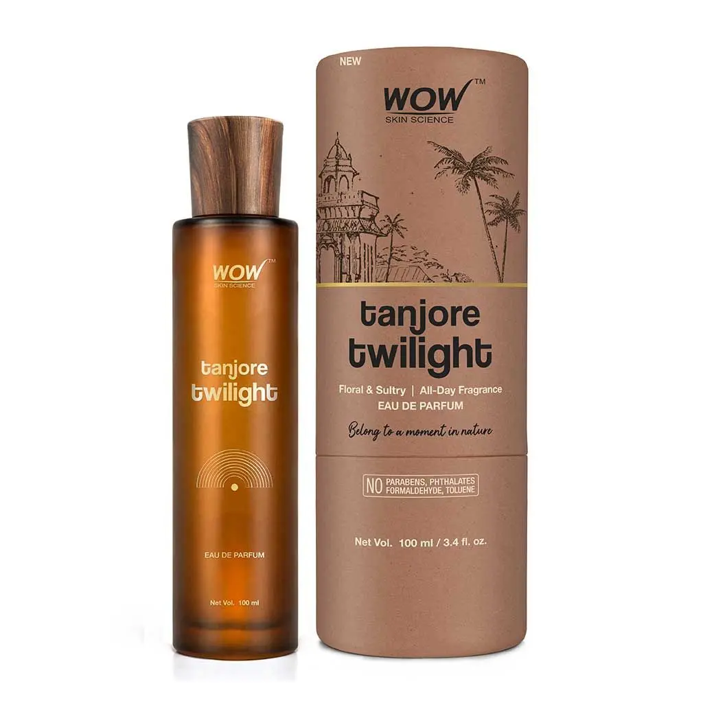 WOW Skin Science Eau De Parfum Tanjore Twilight - Floral And Sultry All Day Fragrance - Long Lasting & Unisex Perfume - 100 ml