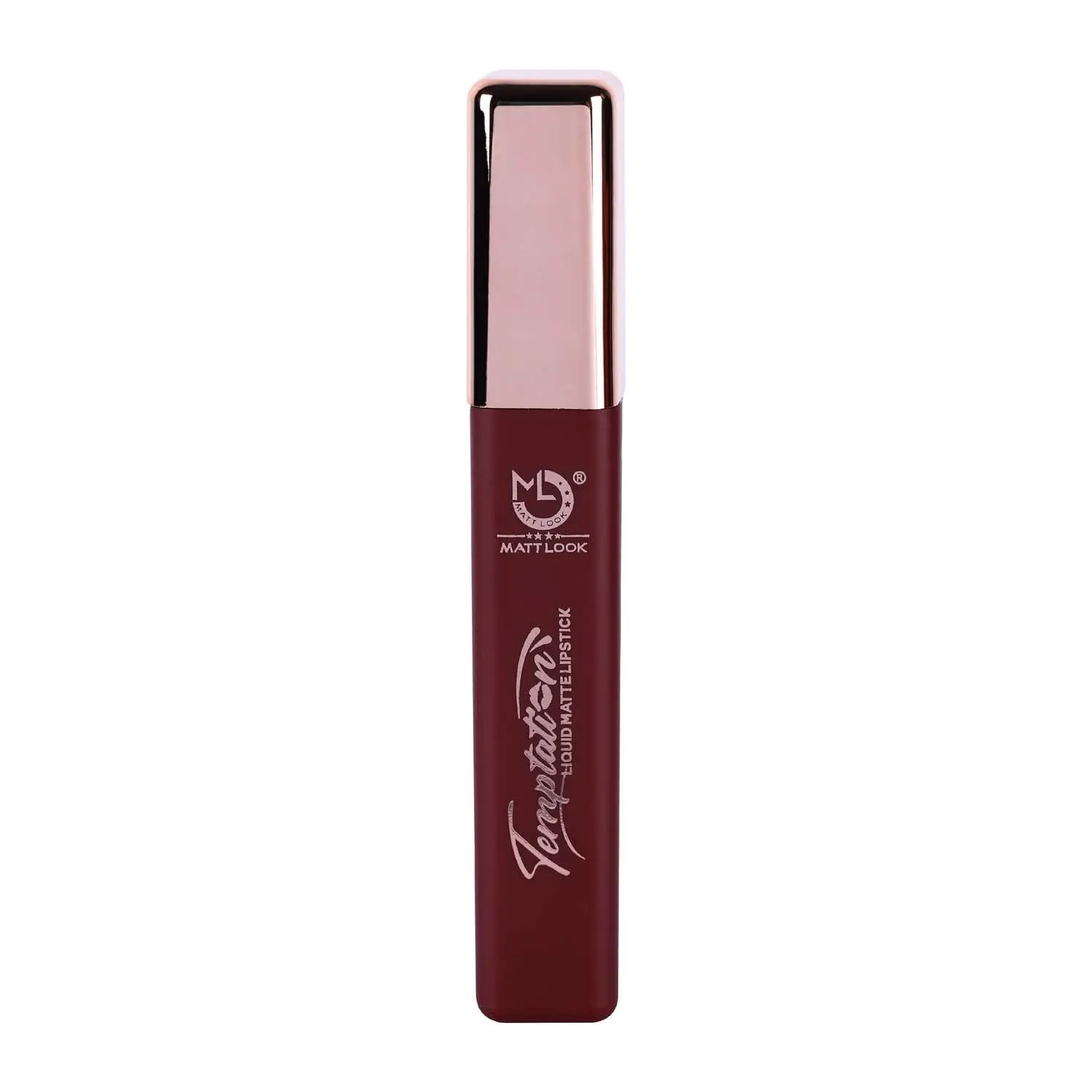 Matt look Lip Makeup Temptation Liquid Matte Lipstick, Dark Chocolate (5ml)