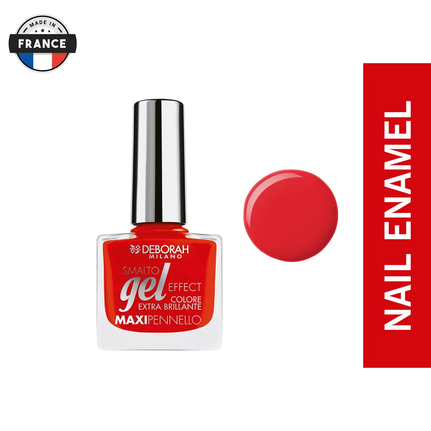 Deborah Gel Effect Nail Enamel - 09 Red Pusher