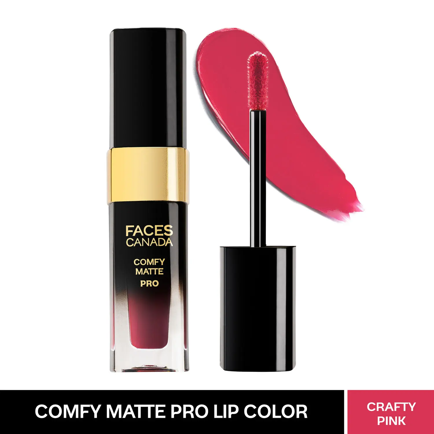 Faces Canada COMFY MATTE PRO LIP COLOR | Upto 10hrs stay |No Alcohol, No Dryness | Crafty pink 05 | 5.5 ml