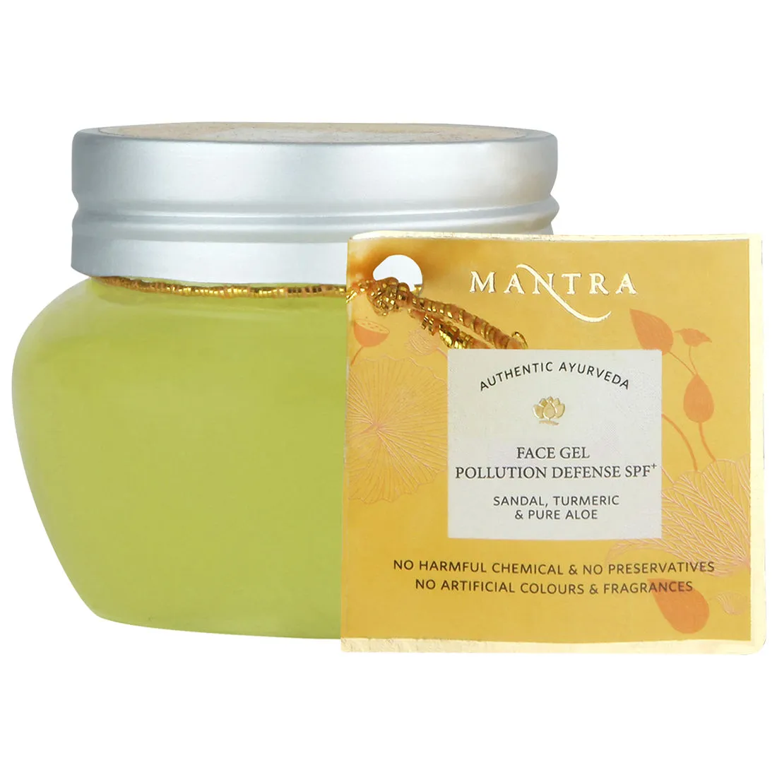 Mantra Herbal Pollution Defense SPF+ Face Gel Sandal & Turmeric Pure Aloe