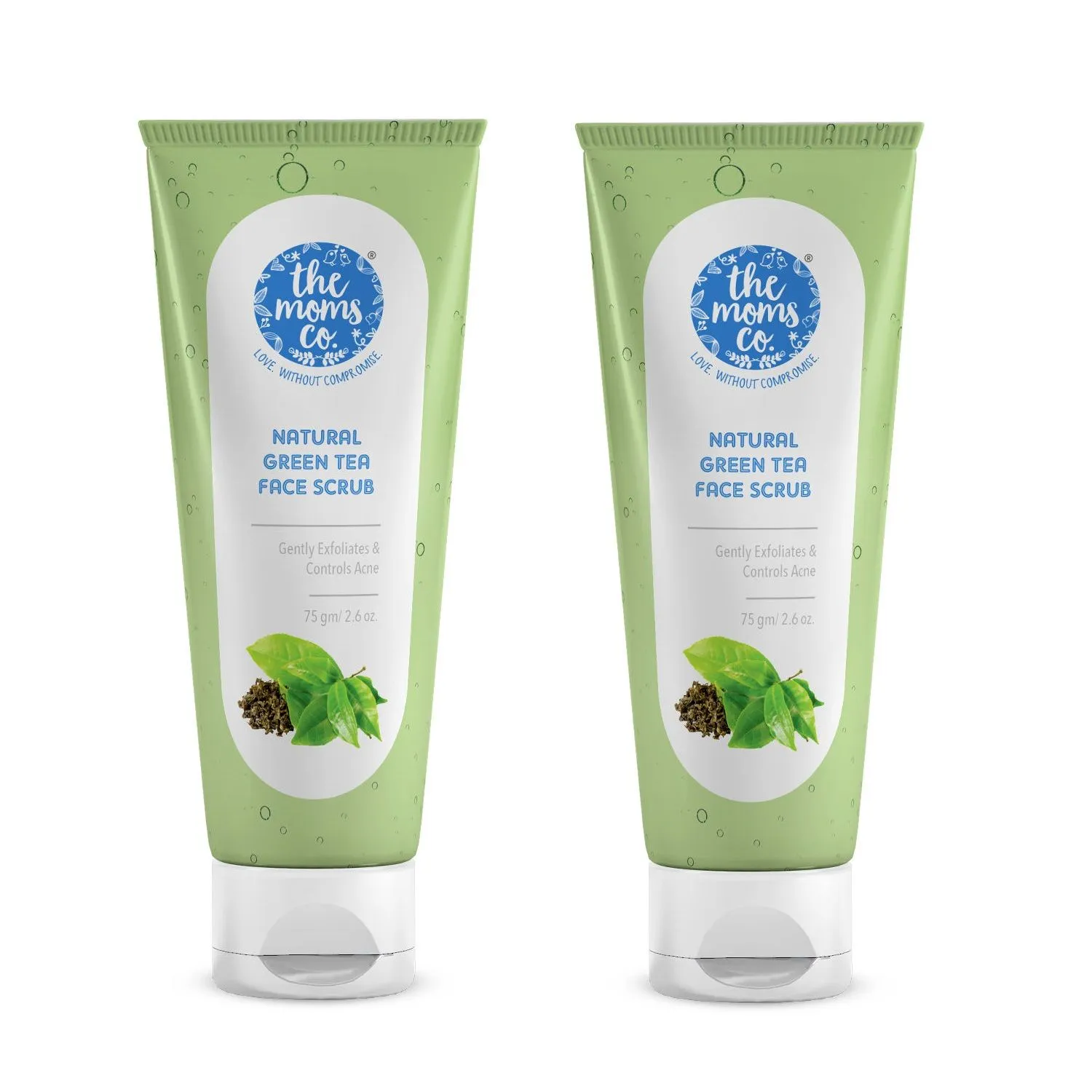 The Moms Co. Natural Green Tea Face Scrub - Pack Of 2