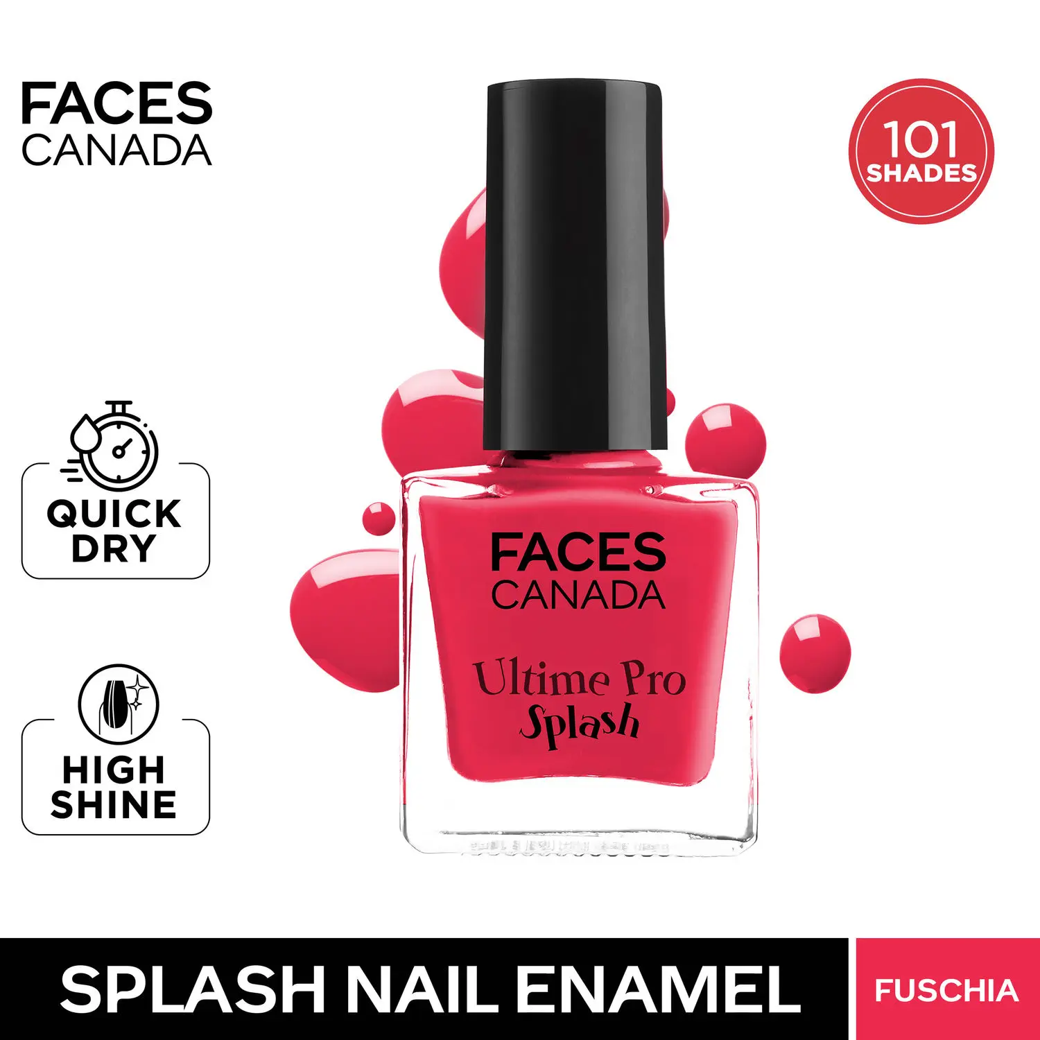 Faces Canada Ultime Pro Splash Nail Enamel Fushcia 131