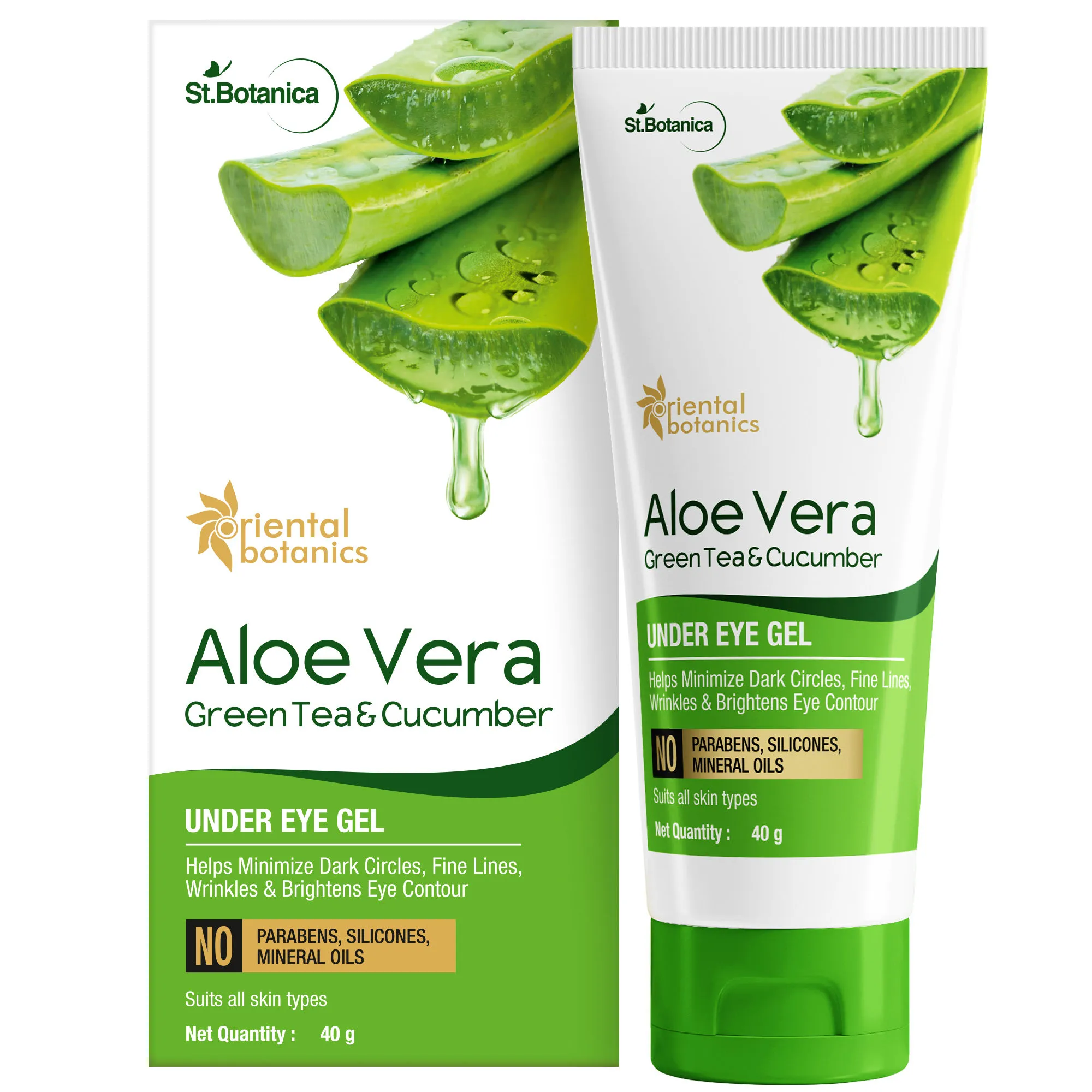 Oriental Botanics Aloe Vera, Green Tea & Cucumber Under Eye Gel