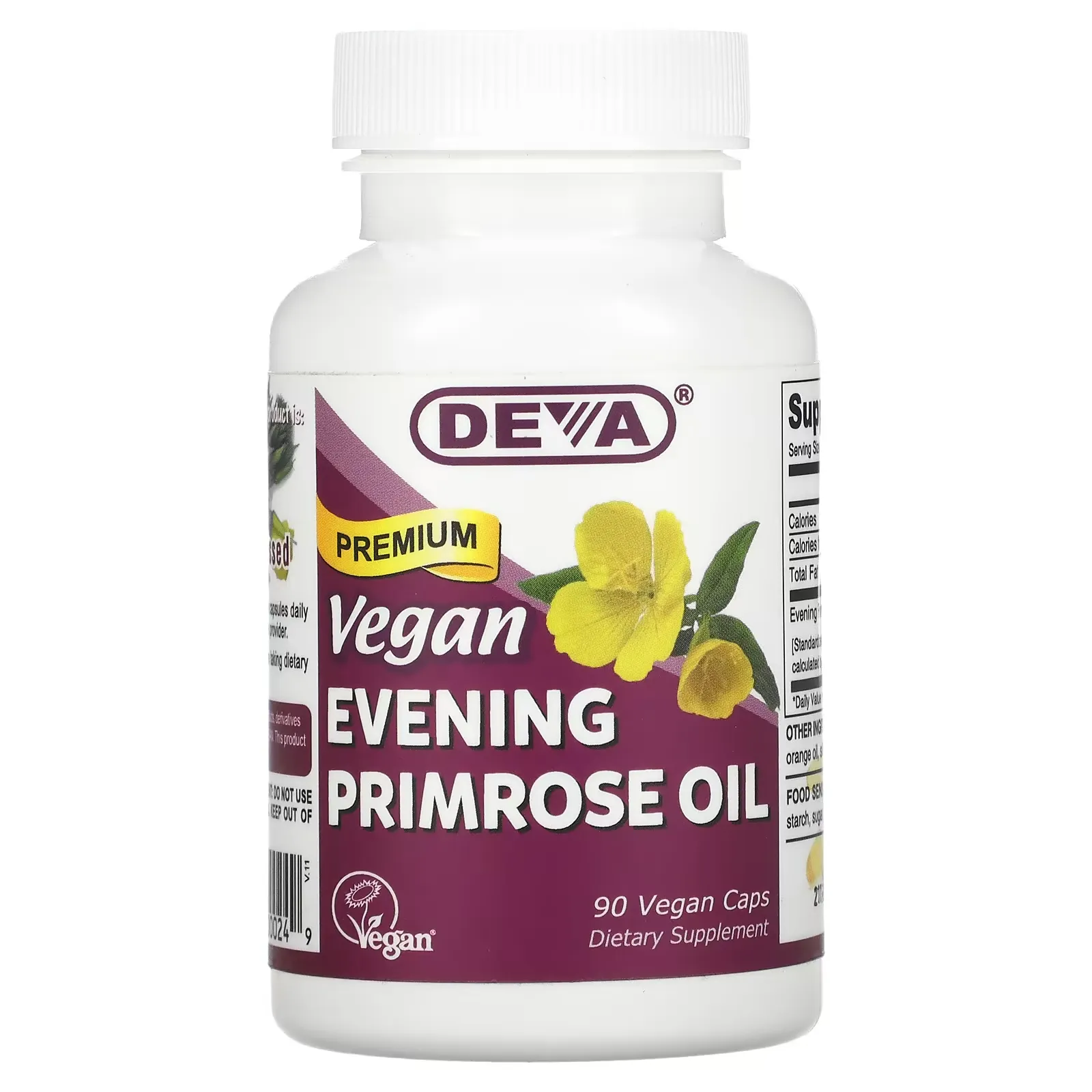 Vegan Premium Evening Primrose Oil, 90 Vegan Caps