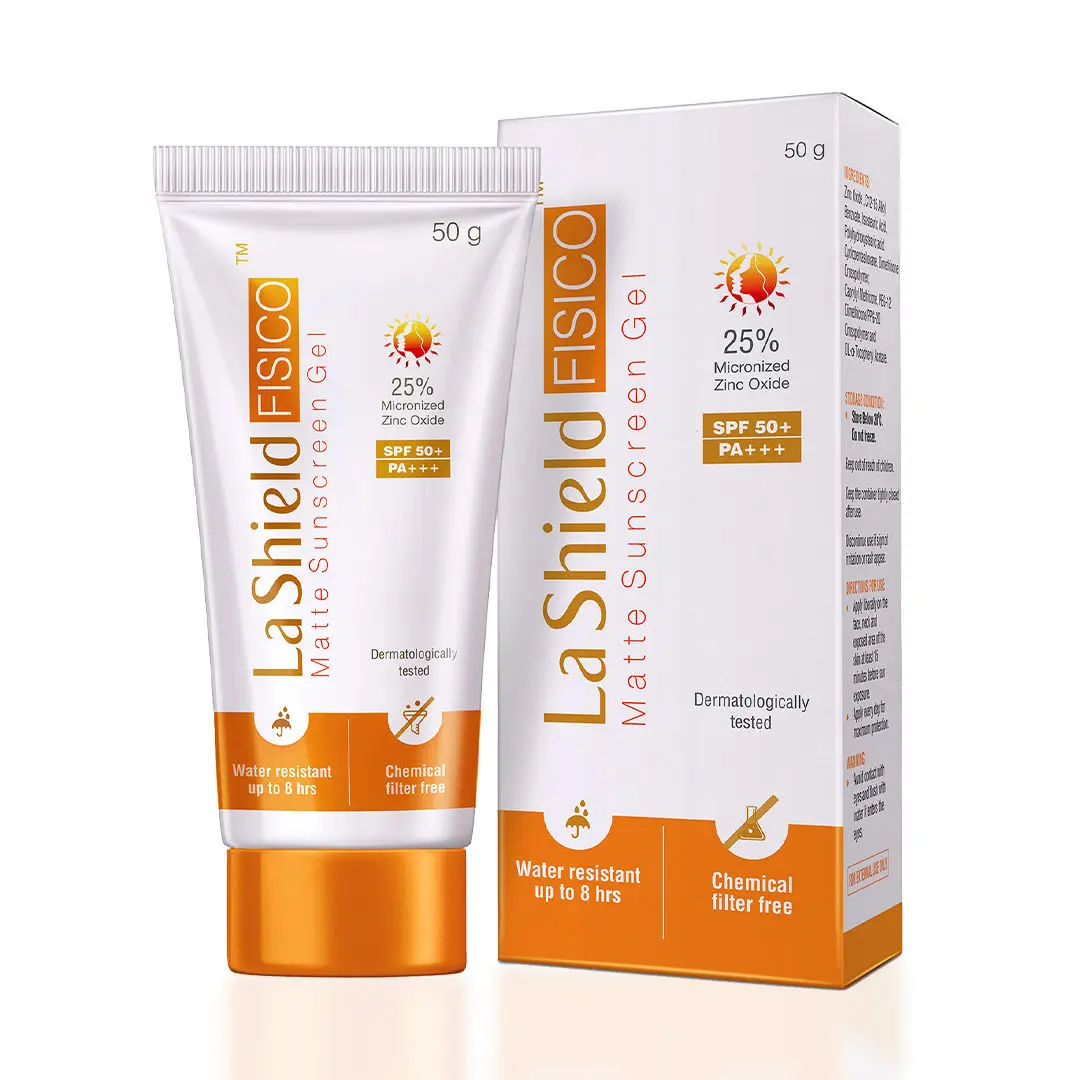 La Shield FISICO SPF 50+ & PA+++ Matte Sunscreen Gel