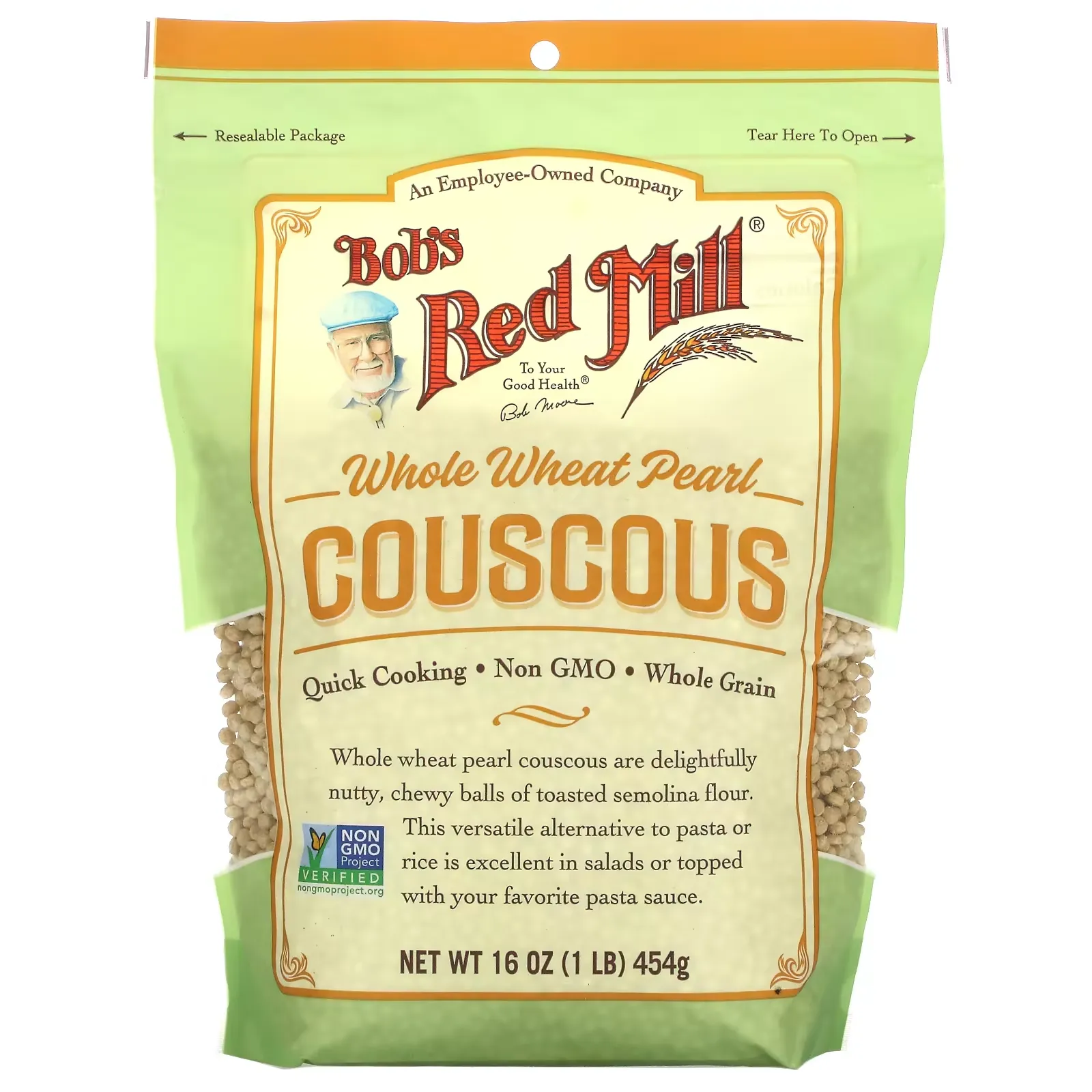 Whole Wheat Pearl Couscous, 16 oz ( 454 g)