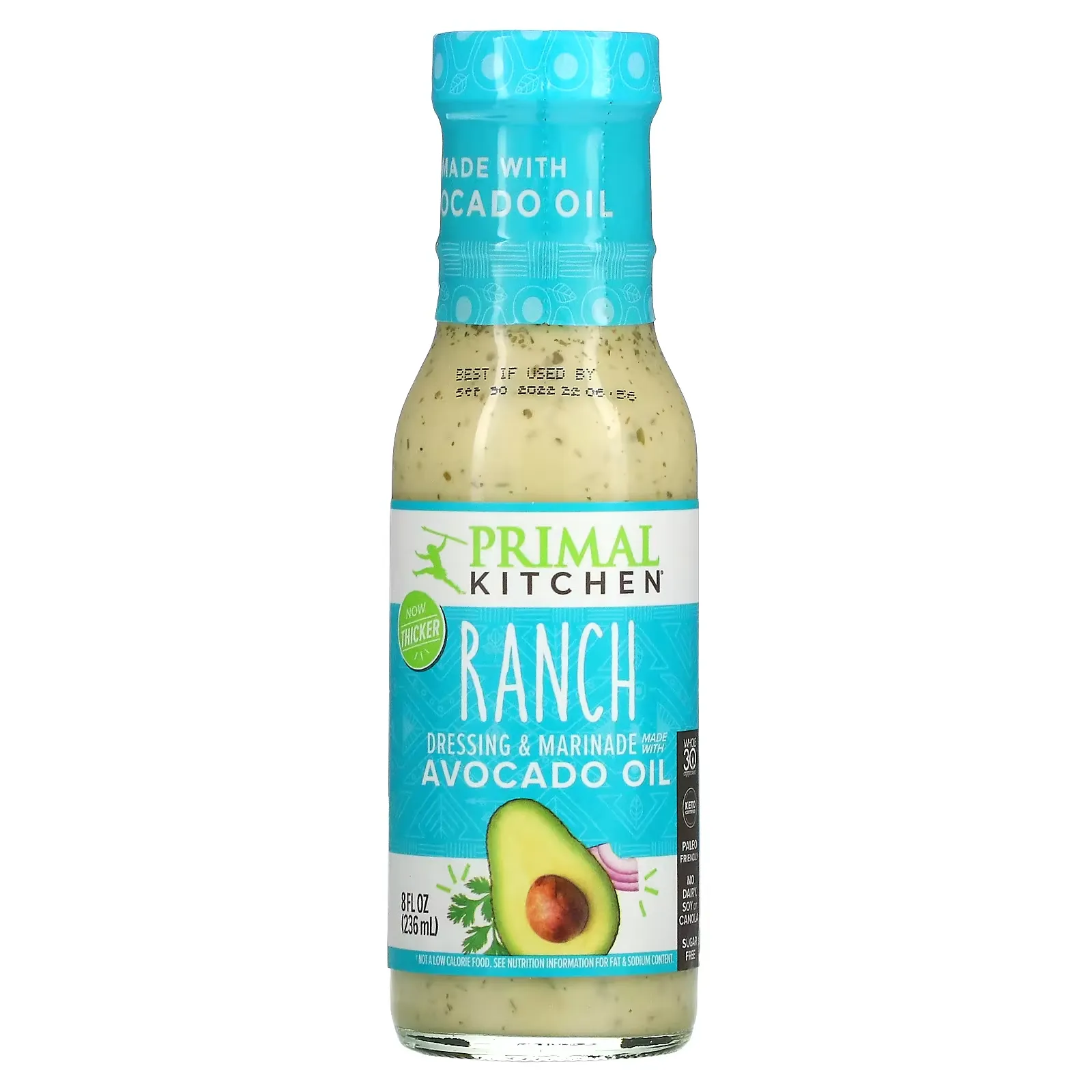 Dressing & Marinade Made with Avocado Oil, Ranch, 8 fl oz (236 ml)