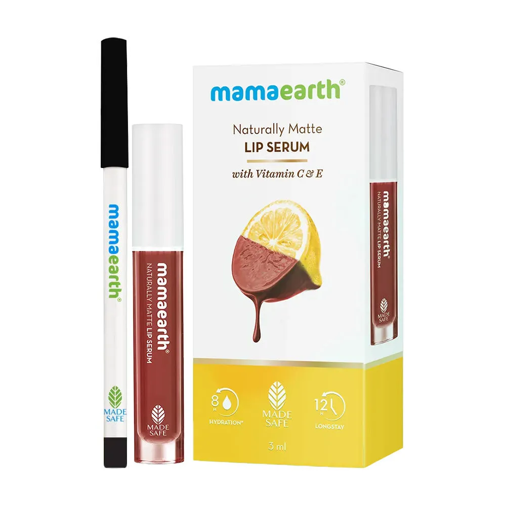 Mamaearth Lip Serum + Kajal