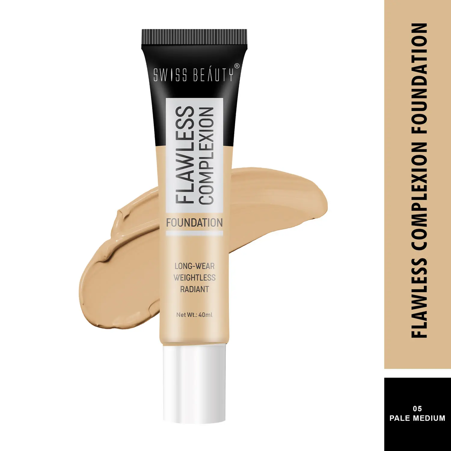 Swiss Beauty Flawless Complexion Foundation 5 Pale Medium (40 ml)