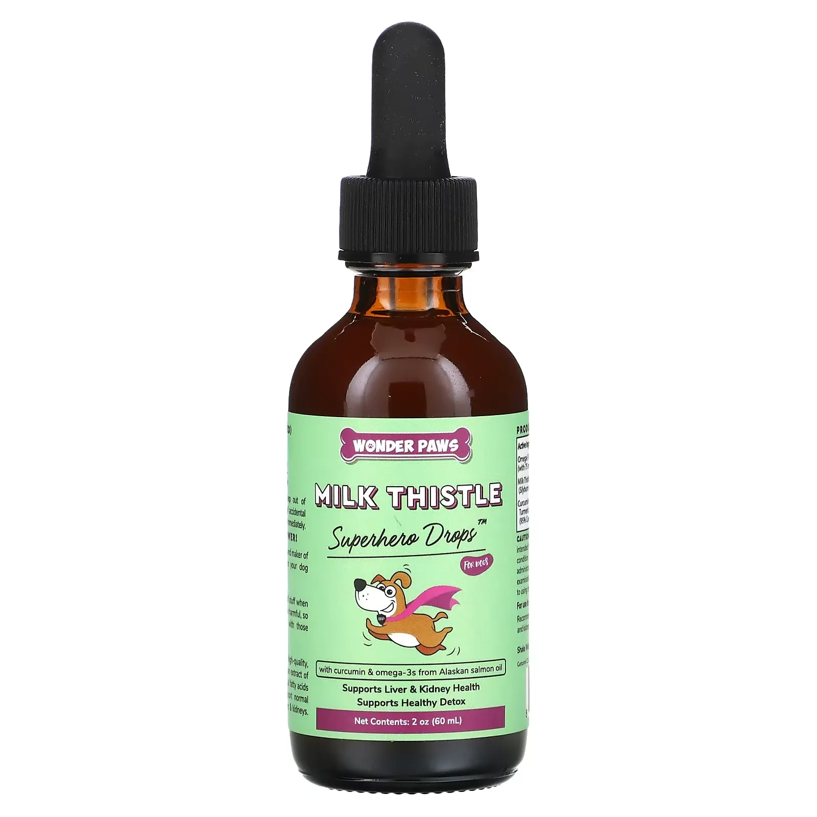 Milk Thistle, Superhero Drops, For Dogs, 2 oz (60 ml)