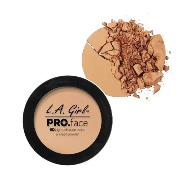 L.A. Girl HD Pro Face Pressed Powder-Medium Beige (7 g)