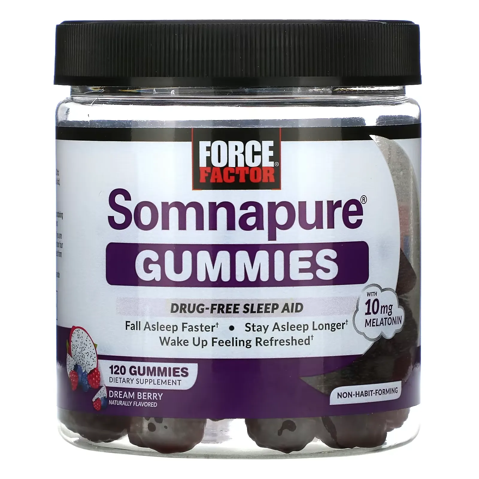 Somnapure Gummies, Melatonin, Dream Berry, 5 mg, 120 Gummies