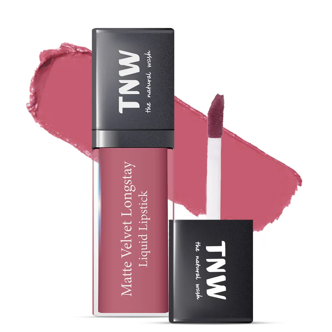 TNW The Natural Wash Matte Velvet Longstay Liquid Lipstick - Berry Much