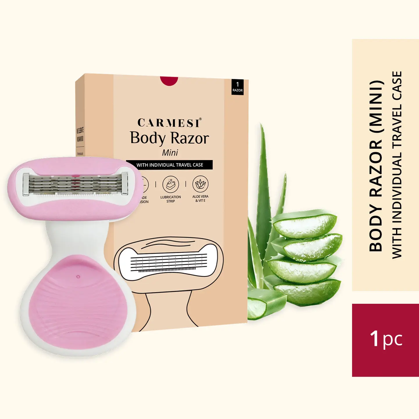 Carmesi Body Razor Mini - Pink