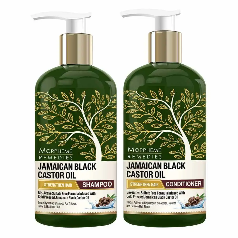 Morpheme Remedies Jamaican Black Castor Oil Combo,  2 Piece(s)/Pack  Hair Shampoo + Hair Conditioner (300ml Each)